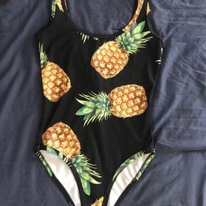Pineapple one piece swimsuit